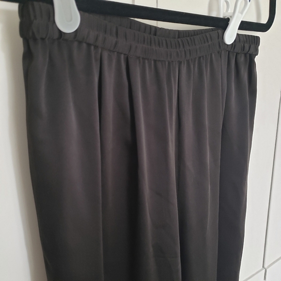 Vintage Worth Black Silk Relaxed Trousers 2 - Picture 2 of 9